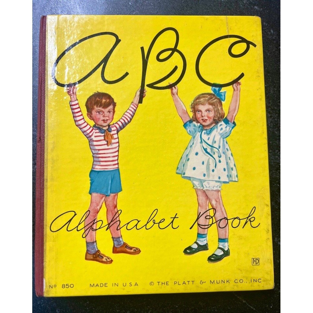 ABC Alphabet Book by Platt And Munk 1939 No 850 Red Spine